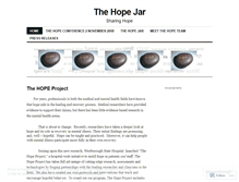 Tablet Screenshot of hopejar.wordpress.com