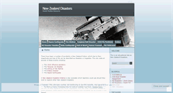 Desktop Screenshot of newzealanddisasters.wordpress.com
