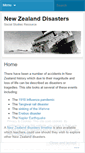 Mobile Screenshot of newzealanddisasters.wordpress.com