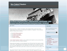 Tablet Screenshot of newzealanddisasters.wordpress.com