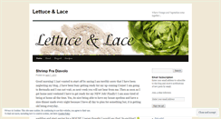 Desktop Screenshot of lettuceandlace.wordpress.com