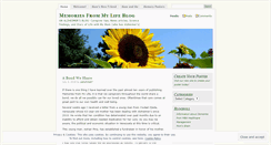 Desktop Screenshot of memoriesfrommylife.wordpress.com