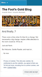 Mobile Screenshot of foolsgoldacoustic.wordpress.com