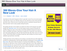 Tablet Screenshot of hairwith360waves.wordpress.com