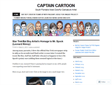 Tablet Screenshot of captaincartoon.wordpress.com