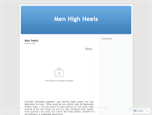 Tablet Screenshot of menhighheels.wordpress.com