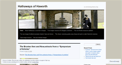 Desktop Screenshot of hathawaysofhaworth.wordpress.com