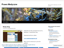 Tablet Screenshot of medyczneprawo.wordpress.com