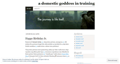 Desktop Screenshot of domesticgoddesslife.wordpress.com