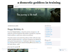 Tablet Screenshot of domesticgoddesslife.wordpress.com