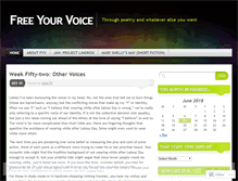 Tablet Screenshot of freeyourvoicepoems.wordpress.com