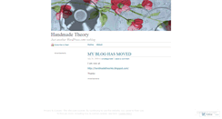 Desktop Screenshot of handmadetheory.wordpress.com