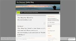 Desktop Screenshot of gdvitality.wordpress.com