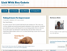 Tablet Screenshot of linkwithroycanete.wordpress.com