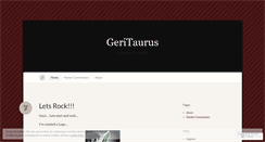 Desktop Screenshot of geritaurus.wordpress.com