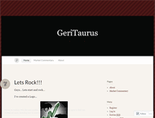 Tablet Screenshot of geritaurus.wordpress.com