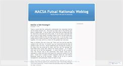 Desktop Screenshot of futsalnationals.wordpress.com