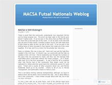 Tablet Screenshot of futsalnationals.wordpress.com