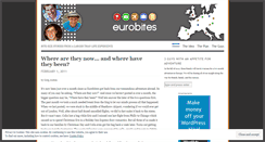 Desktop Screenshot of eurobites.wordpress.com