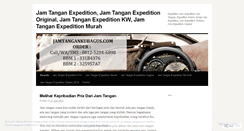 Desktop Screenshot of jamtangankuexpedition.wordpress.com