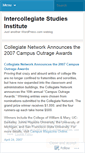 Mobile Screenshot of intercollegiatestudiesinstitute.wordpress.com