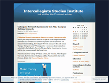 Tablet Screenshot of intercollegiatestudiesinstitute.wordpress.com