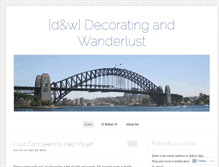 Tablet Screenshot of decoratingandwanderlust.wordpress.com