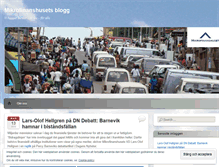 Tablet Screenshot of mikrofinanshuset.wordpress.com