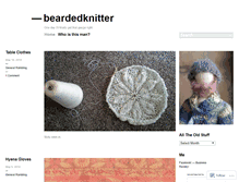 Tablet Screenshot of beardedknitter.wordpress.com