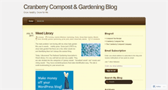 Desktop Screenshot of cranberrycompost.wordpress.com