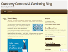 Tablet Screenshot of cranberrycompost.wordpress.com