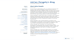 Desktop Screenshot of adrianpengelly.wordpress.com