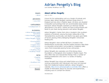 Tablet Screenshot of adrianpengelly.wordpress.com