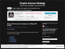 Tablet Screenshot of empireavenuestrategy.wordpress.com