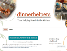 Tablet Screenshot of dinnerhelpers.wordpress.com