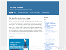 Tablet Screenshot of hockerm.wordpress.com