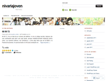 Tablet Screenshot of nivariajoven.wordpress.com