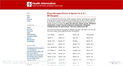 Desktop Screenshot of healthinfodelhi.wordpress.com