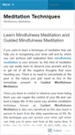 Mobile Screenshot of guidedmeditationinfo.wordpress.com