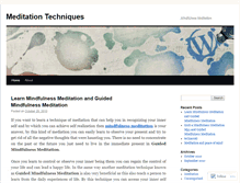 Tablet Screenshot of guidedmeditationinfo.wordpress.com