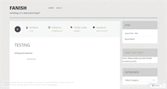 Desktop Screenshot of fanish.wordpress.com