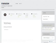 Tablet Screenshot of fanish.wordpress.com