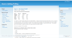 Desktop Screenshot of karensgettingfit.wordpress.com