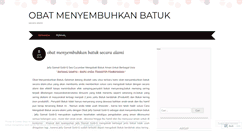 Desktop Screenshot of obatmenyembuhkanbatuk.wordpress.com