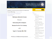 Tablet Screenshot of michianaadventistforum.wordpress.com