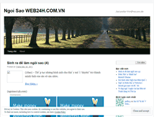 Tablet Screenshot of ngoisaoweb24h.wordpress.com
