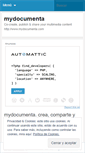 Mobile Screenshot of mydocumenta.wordpress.com