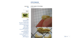 Desktop Screenshot of microecos.wordpress.com