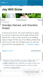 Mobile Screenshot of joywillgrow.wordpress.com