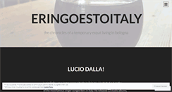 Desktop Screenshot of eringoestoitaly.wordpress.com